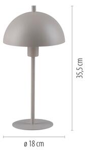 Schöner Wohnen 11726-39 - Stolní lampa ALI 1xE14/15W/230V šedá