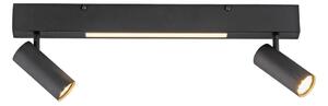 Schöner Wohnen 11793-18 - LED Bodové svítidlo DANTE 2xGU10/10W+LED/7,2W černá