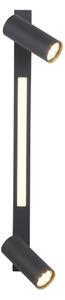 Schöner Wohnen 11793-18 - LED Bodové svítidlo DANTE 2xGU10/10W+LED/7,2W černá