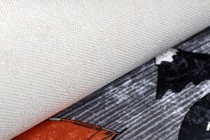 Makro Abra Dětský kusový koberec vhodný k praní BAMBINO 1711 Uličky auta protiskluzový antracitový Rozměr: 120x170 cm