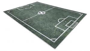 Makro Abra Dětský kusový koberec vhodný k praní BAMBINO 2138 Fotbalové hřiště protiskluzový zelený Rozměr: 160x220 cm