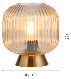 Schöner Wohnen 13573-27 - Stolní lampa NAMI 1xE27/25W/230V zlatá/béžová
