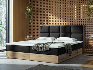 Kontinentálni postel Bogonita, Rozměr postele: 180x200, Potah: zlatý řemeselný dub / Soro 97 Mirjan24 5903211078057