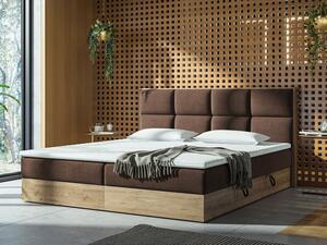 Kontinentálni postel Bogonita, Rozměr postele: 140x200, Potah: zlatý řemeselný dub / Soro 97 Mirjan24 5903211078033