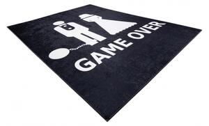 Makro Abra Dětský kusový koberec vhodný k praní BAMBINO 2104 Svatebčané protiskluzový černý Rozměr: 80x150 cm