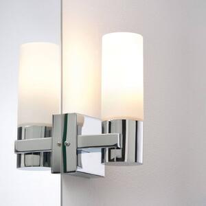 Paulmann LED lampa na zrcadlo Gemini, chromová, sada 2 ks, stmívatelné, IP44, stmívatelný, Chrom / stříbro, Koupelna, kov, Moderní