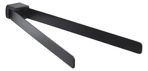 Gedy - Nástěnný věšák na ručníky otočný PIRENEI 36 cm matná černá