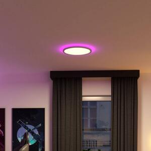 Paulmann LED panel Atria Shine, Ø 40 cm, RGBW, bílý, IP20, stmívatelné, stmívatelný, Bílá / opál, Pracovna / kancelář, Plast, Moderní