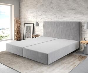 DELIFE Boxspring postel Dream-Well 180x200 cm mikrovlákno šedá