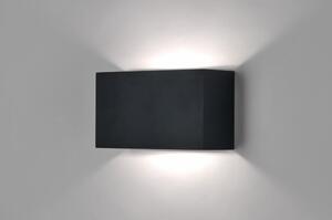Nástěnné designové černé LED svítidlo Caldana Black Classico (LMD)