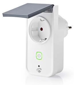 Nedis WIFIPO120FWT - Chytrá venkovní zásuvka 3680W/230V/Typ F/16A Wi-Fi IP44