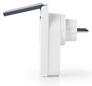 Nedis WIFIPO120FWT - Chytrá venkovní zásuvka 3680W/230V/Typ F/16A Wi-Fi IP44