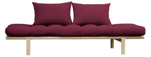KARUP DESIGN Pohovka Pace Daybed Clear lacquered/Bordeaux 77 × 200 × 75 cm