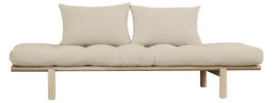KARUP DESIGN Pohovka Pace Daybed Clear lacquered/Beige 77 × 200 × 75 cm