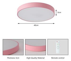 Brilagi - LED Stm stropní svítidlo POOL LED/48W/230V 3000-6000K 40 cm růžová+DO