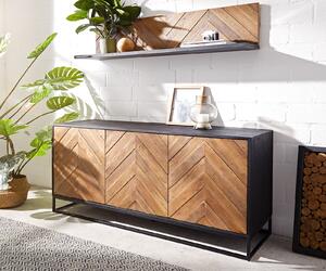 DELIFE Komoda Famke 145 cm mango teak 3 dvířka