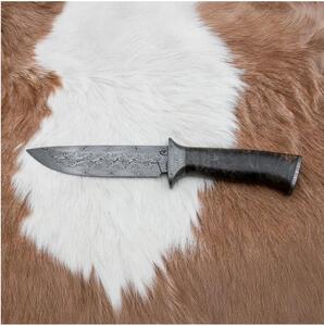 Exkluzivní damaškový nůž 13,8 cm javor
