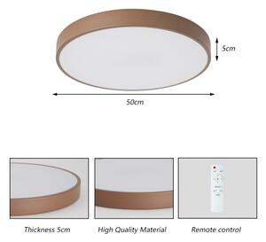 Brilagi - LED Stm stropní svítidlo POOL LED/60W/230V 3000-6000K 50 cm hnědá+DO