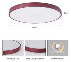 Brilagi - LED Stropní svítidlo POOL LED/100W/230V 3000/4000/6000K 80 cm burgundy