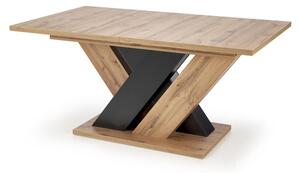 Jídelní stůl BRONDUN dub wotan/černá