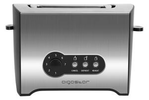 Aigostar - Topinkovač s dvěma otvory 900W/230V chrom