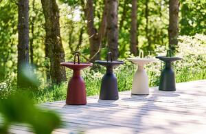 Tmavě zelený hliníkový zahradní odkládací stolek No.104 Mindo 40cm