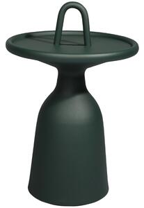 Tmavě zelený hliníkový zahradní odkládací stolek No.104 Mindo 40cm