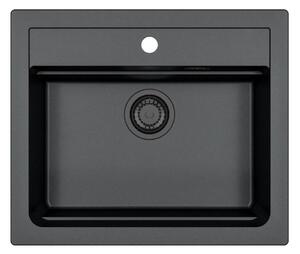 ALVEUS 1148162 - Kuchyňský dřez ATROX 59x50 cm granit/černá