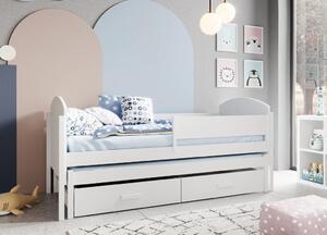 Rozkládací postel s úložným prostorem 80x180 BASLINA - bílá