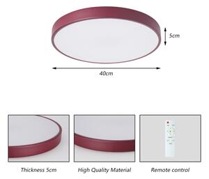 Brilagi-LED Stm stropní svítidlo POOL LED/48W/230V 3000-6000K 40 cm burgundy+DO