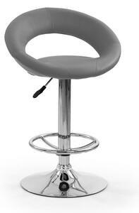 Barová židle Gardiner, šedá / stříbrná