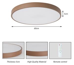 Brilagi - LED Stm stropní svítidlo POOL LED/60W/230V 3000-6000K 60 cm hnědá+DO