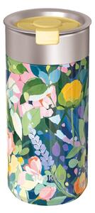 Termohrnek se sítkem Boost, 400ml, Quokka, floral party