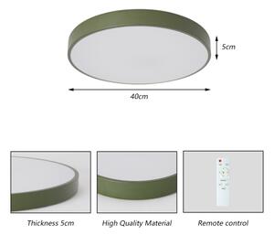 Brilagi - LED Stm stropní svítidlo POOL LED/48W/230V 3000-6000K 40 cm zelená+DO