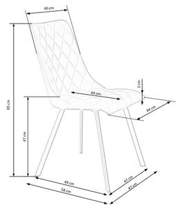 Jídelní židle Nyx, béžová / černá