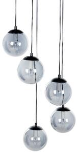 Závěsná lampa NOEL Sklo Černá