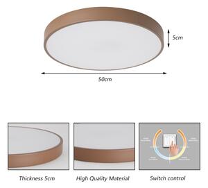 Brilagi - LED Stropní svítidlo POOL LED/60W/230V 3000/4000/6000K 50 cm hnědá