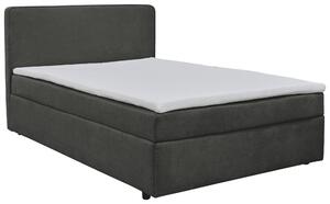 KONTINENTÁLNÍ POSTEL, 140/200 cm, textil, antracitová MID.YOU, Online Only