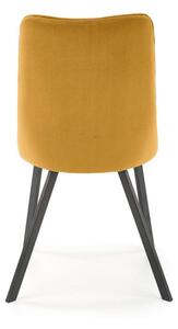 Jídelní židle Nyx, žlutá / černá