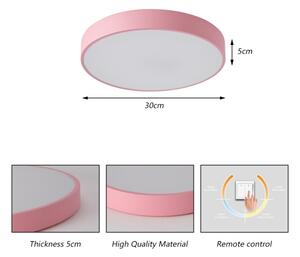 Brilagi - LED Stropní svítidlo POOL LED/36W/230V 3000/4000/6000K 30 cm růžová