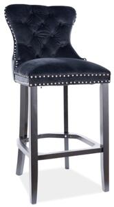 Signal Barová židle August H-1 Velvet Barva: Černá