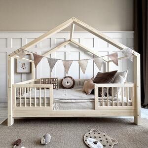 Domečková postel Housebed Alto duo 140x200 cm , bílá Výška nožiček: nohy 1 cm