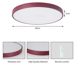 Brilagi-LED Stm stropní svítidlo POOL LED/60W/230V 3000-6000K 60 cm burgundy+DO