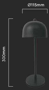 LED Solution Černá LED stolní nabíjecí lampa 300mm 3W 7985