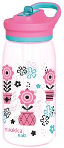 Dětská tritanová láhev Glow, 580ml, Quokka, kytky