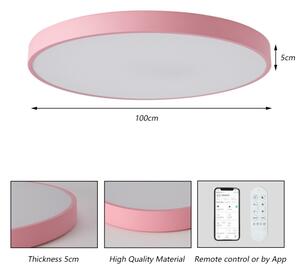 Brilagi-LED Stm svítidlo POOL SMART LED/128W/230V 100 cm Wi-Fi Tuya+DO růžová