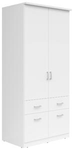 ŠATNÍ SKŘÍŇ, bílá, 91/199/58 cm Boxxx, Online Only