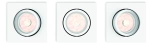 Philips 50193/31/PN- SADA 3x LED RGBW Stm. podhl. svít. 1xGU10/4,8W/230V bílá+DO