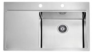 ALVEUS 1103653 - Kuchyňský dřez PURE 86x52,5 cm satin, pravý