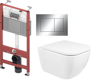 Sada záchodová mísa Oltens Vernal 42502000, podomítkový WC modul Tece Base 9400407, 45104000, 9.240.401